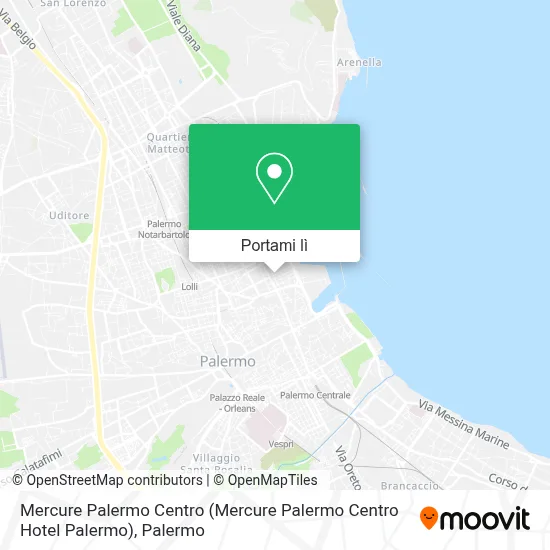 Mappa Mercure Palermo Centro