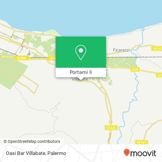 Mappa Oasi Bar Villabate