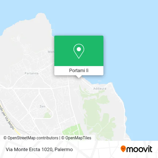 Mappa Via Monte Ercta 1020