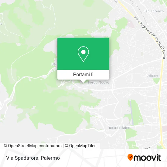 Mappa Via Spadafora