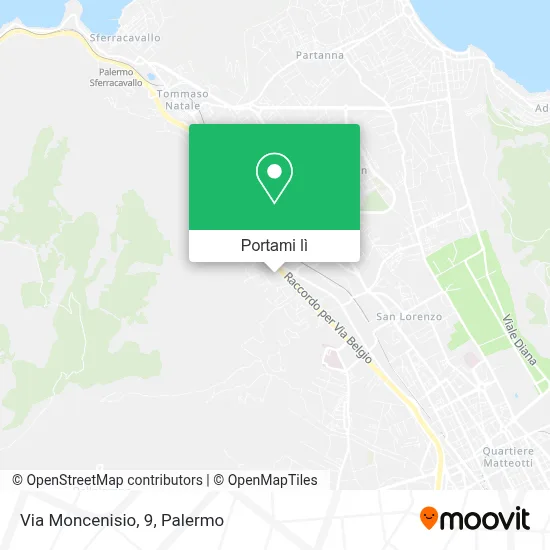 Mappa Via Moncenisio, 9