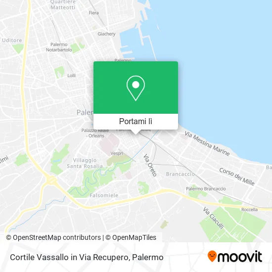 Mappa Cortile Vassallo in Via Recupero