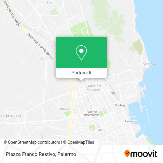 Mappa Piazza Franco Restivo