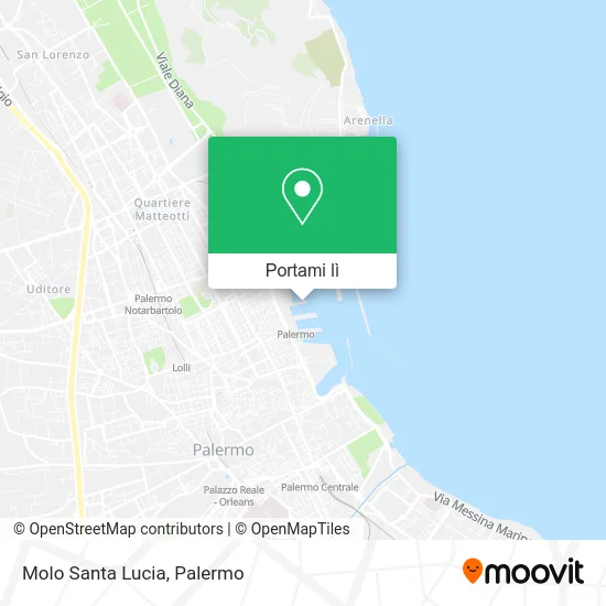 Mappa Molo Santa Lucia