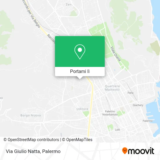 Mappa Via Giulio Natta