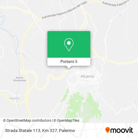 Mappa Strada Statale 113, Km 327