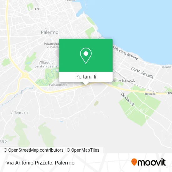 Mappa Via Antonio Pizzuto