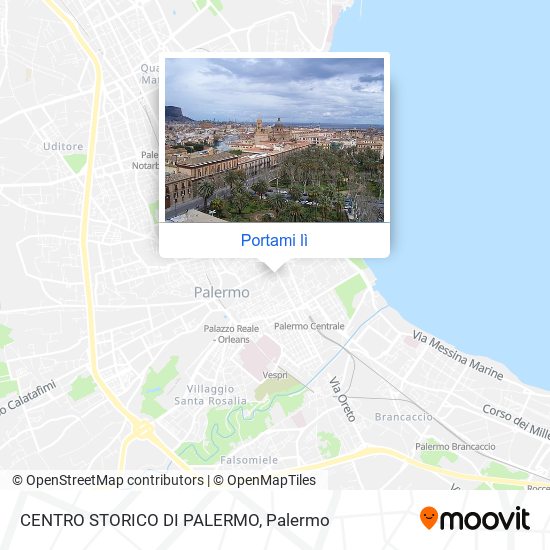 Mappa CENTRO STORICO DI PALERMO