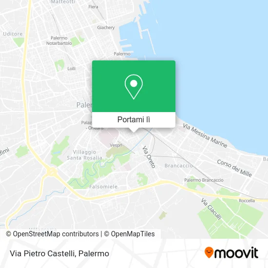 Mappa Via Pietro Castelli