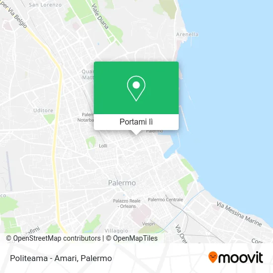 Mappa Politeama - Amari