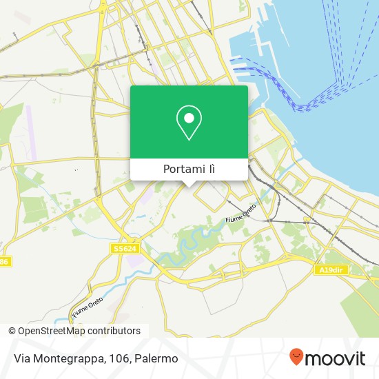 Mappa Via Montegrappa, 106