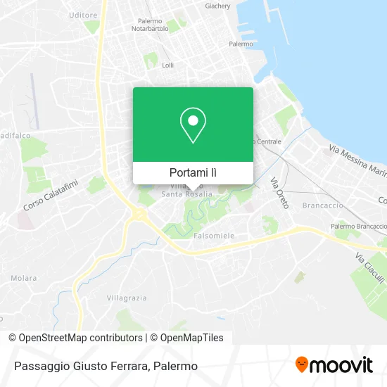 Mappa Passaggio Giusto Ferrara