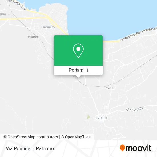 Mappa Via Ponticelli