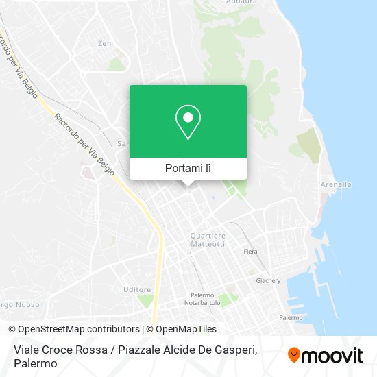 Mappa Viale Croce Rossa / Piazzale Alcide De Gasperi
