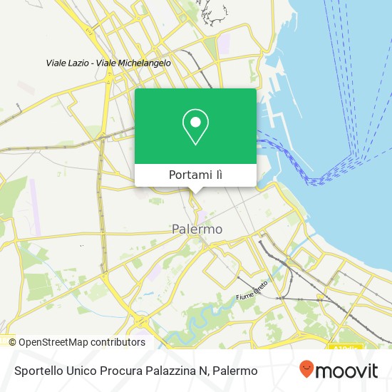 Mappa Sportello Unico Procura Palazzina N