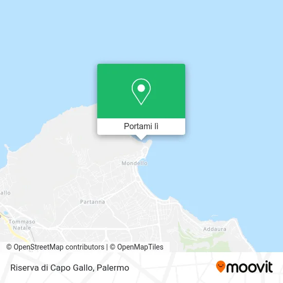 Mappa Riserva di Capo Gallo