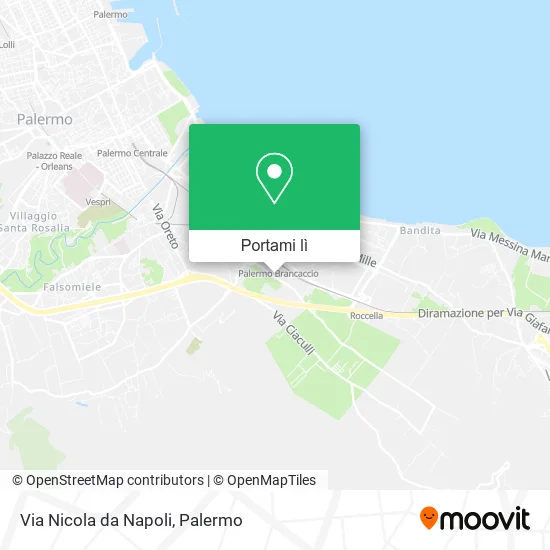 Mappa Via Nicola da Napoli