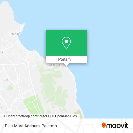 Mappa Plait Mare Addaura