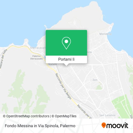 Mappa Fondo Messina in Via Spinola
