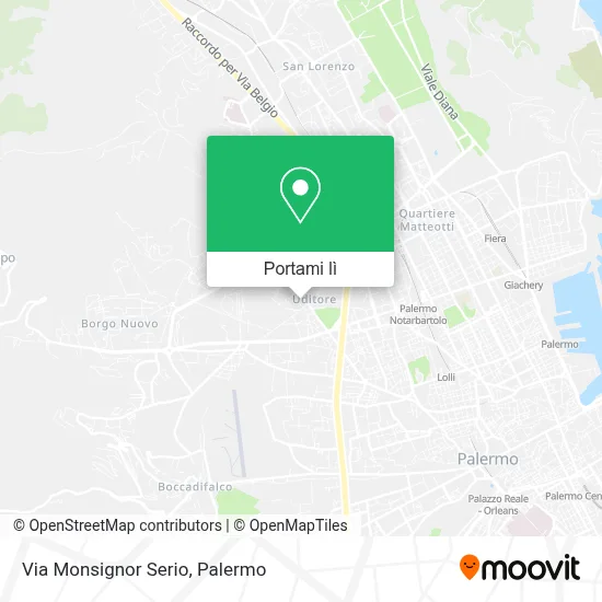 Mappa Via Monsignor Serio