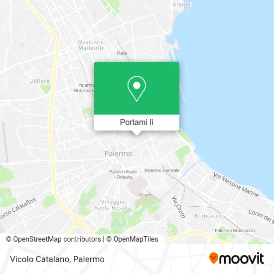 Mappa Vicolo Catalano
