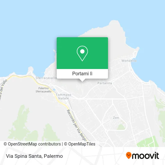 Mappa Via Spina Santa