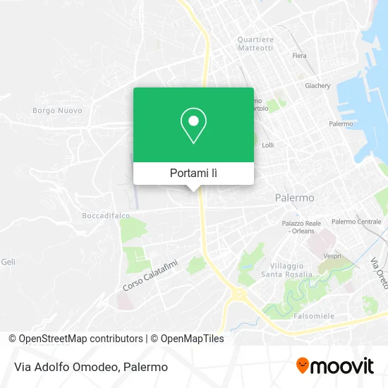 Mappa Via Adolfo Omodeo