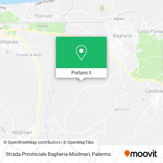 Mappa Strada Provinciale Bagheria-Misilmeri