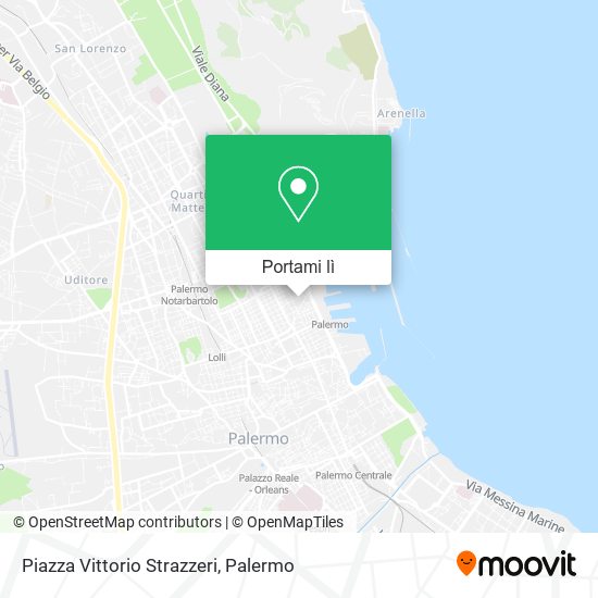 Mappa Piazza Vittorio Strazzeri