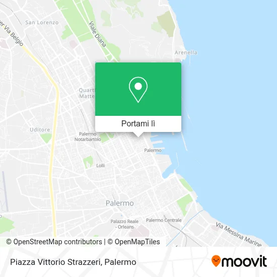 Mappa Piazza Vittorio Strazzeri