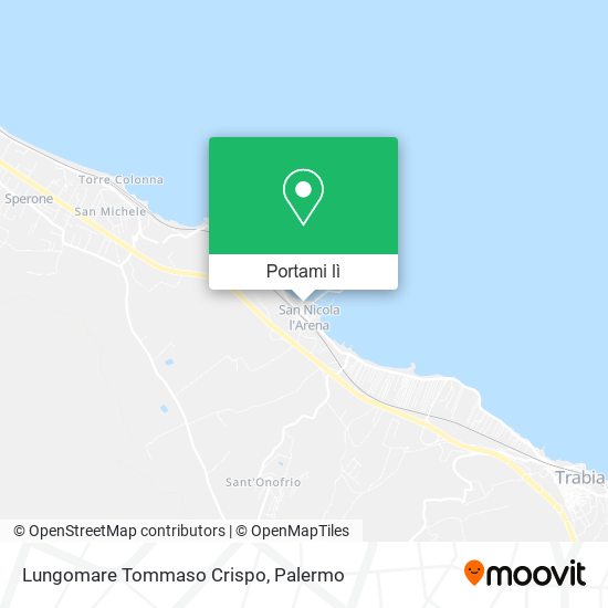 Mappa Lungomare Tommaso Crispo