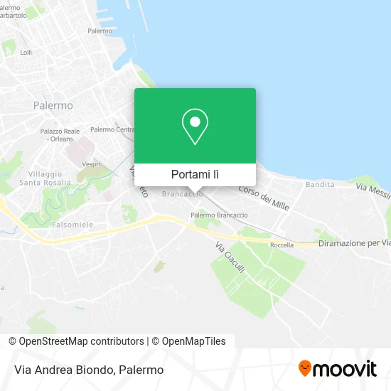 Mappa Via Andrea Biondo