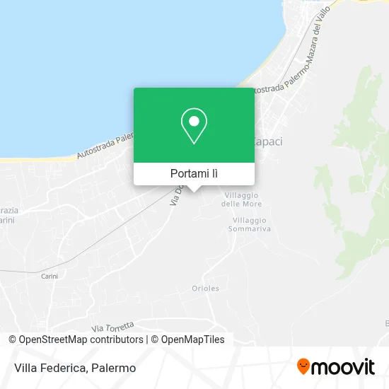Mappa Villa Federica