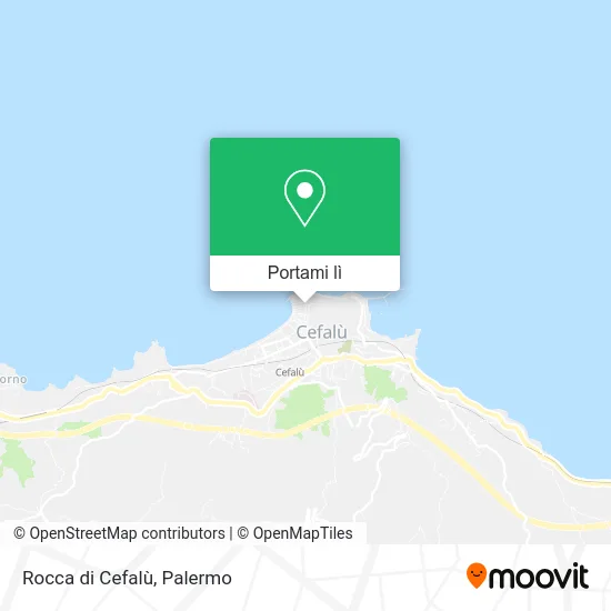 Mappa Rocca di Cefalù