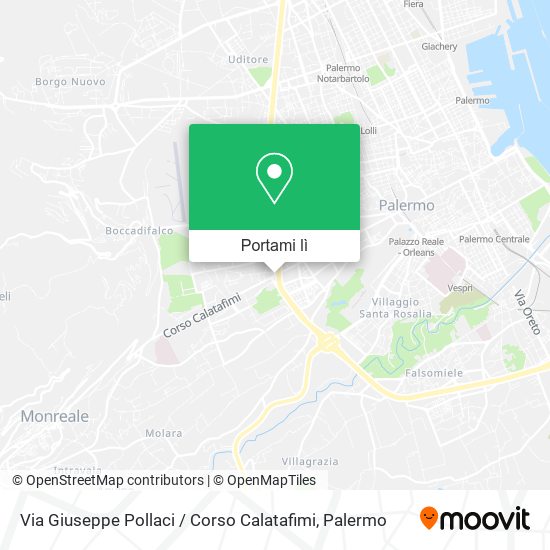 Mappa Via Giuseppe Pollaci / Corso Calatafimi