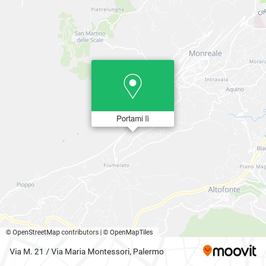 Mappa Via M. 21 / Via Maria Montessori