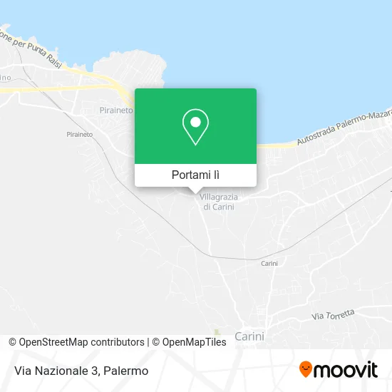 Mappa Via Nazionale  3