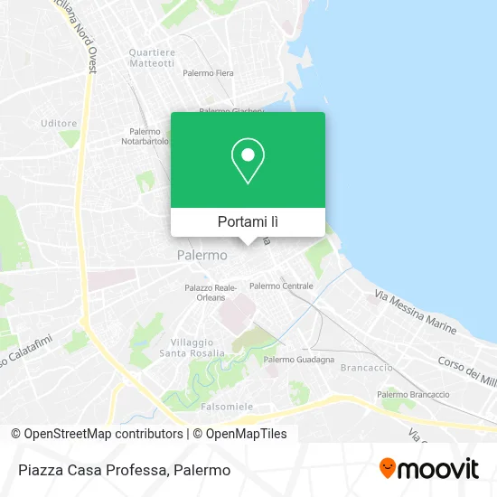 Mappa Piazza Casa Professa