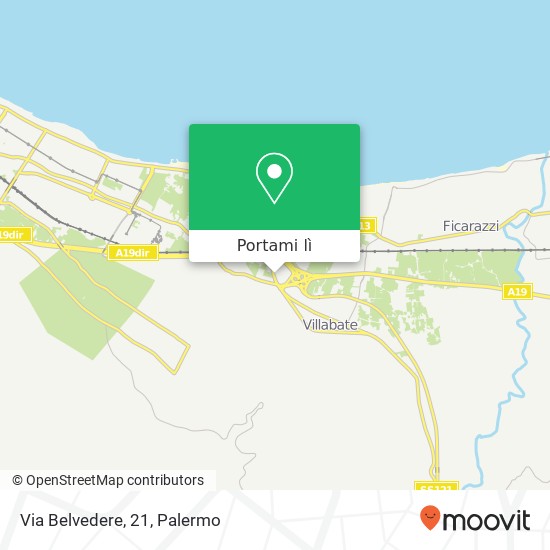 Mappa Via Belvedere, 21