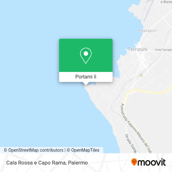 Mappa Cala Rossa e Capo Rama