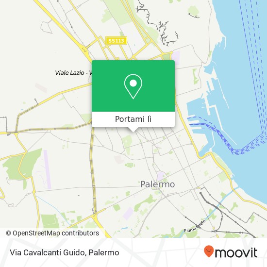 Mappa Via Cavalcanti Guido