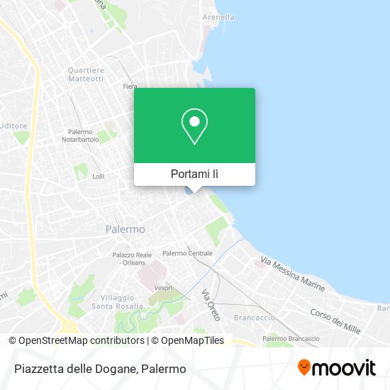 Mappa Piazzetta delle Dogane