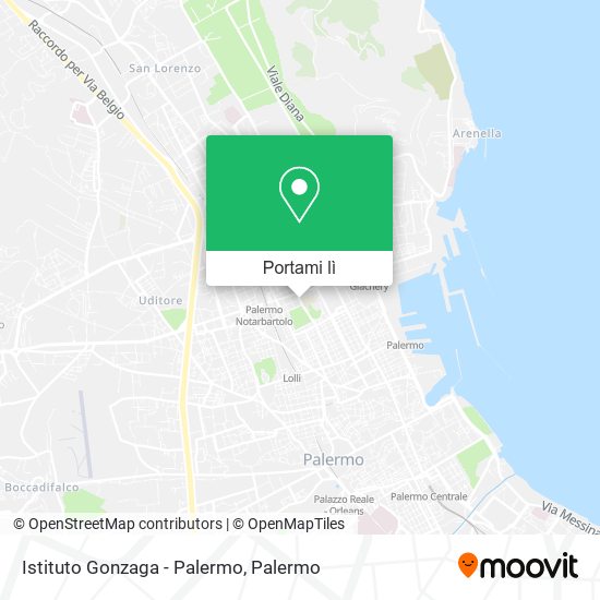 Mappa Istituto Gonzaga - Palermo