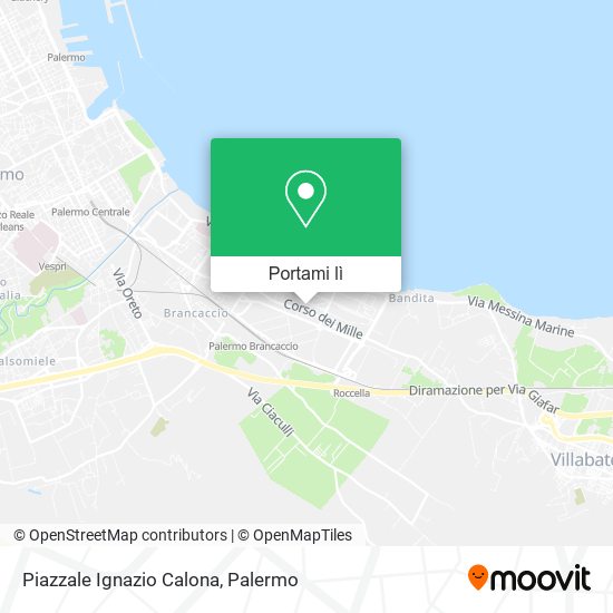 Mappa Piazzale Ignazio Calona