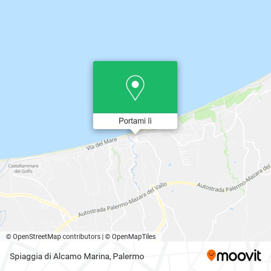 Mappa Spiaggia di Alcamo Marina