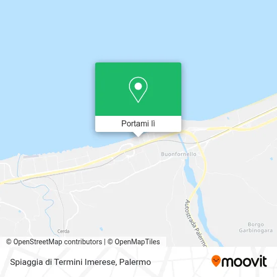 Mappa Spiaggia di Termini Imerese