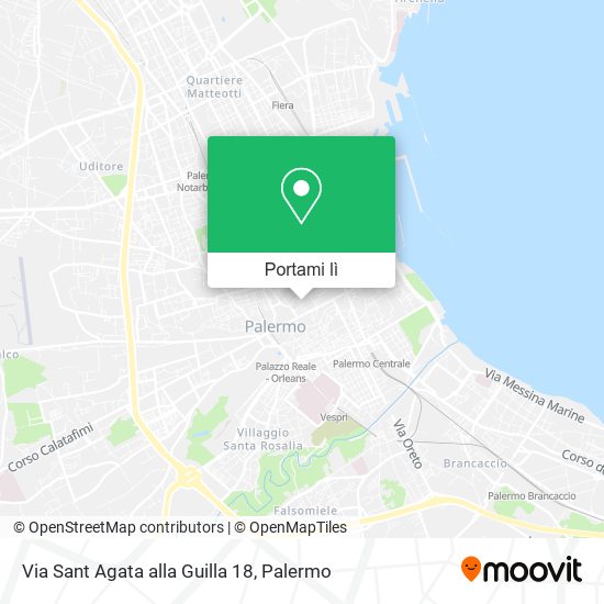 Mappa Via Sant Agata alla Guilla  18