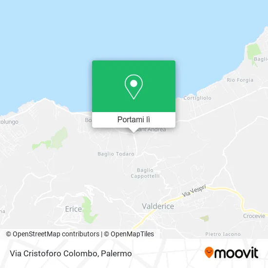 Mappa Via Cristoforo Colombo