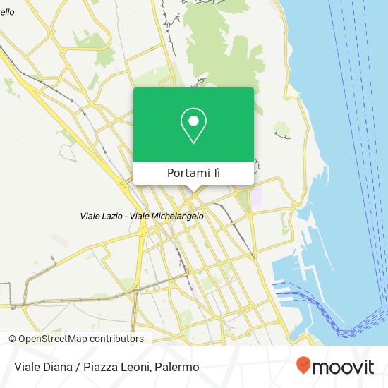 Mappa Viale Diana / Piazza Leoni