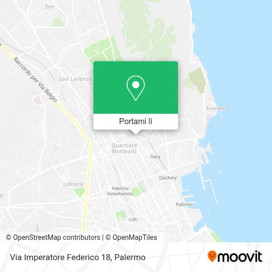 Mappa Via Imperatore Federico  18